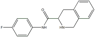 N-(4-fluorophenyl)-1,2,3,4-tetrahydroisoquinoline-3-carboxamide Struktur