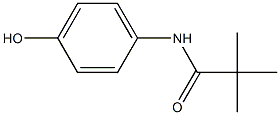 N-(4-hydroxyphenyl)-2,2-dimethylpropanamide Struktur