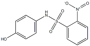 N-(4-hydroxyphenyl)-2-nitrobenzene-1-sulfonamide Struktur