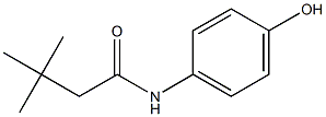 N-(4-hydroxyphenyl)-3,3-dimethylbutanamide Struktur