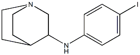 N-(4-iodophenyl)-1-azabicyclo[2.2.2]octan-3-amine Struktur