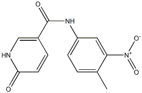 N-(4-methyl-3-nitrophenyl)-6-oxo-1,6-dihydropyridine-3-carboxamide Struktur