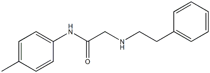 N-(4-methylphenyl)-2-[(2-phenylethyl)amino]acetamide Struktur