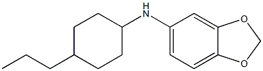 N-(4-propylcyclohexyl)-2H-1,3-benzodioxol-5-amine Struktur