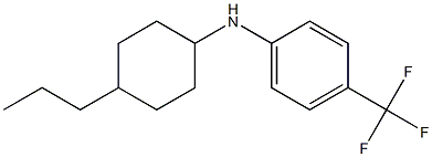 N-(4-propylcyclohexyl)-4-(trifluoromethyl)aniline Struktur