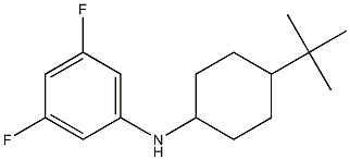 N-(4-tert-butylcyclohexyl)-3,5-difluoroaniline Struktur