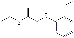 N-(butan-2-yl)-2-[(2-methoxyphenyl)amino]acetamide Struktur