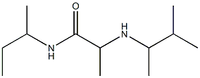 N-(butan-2-yl)-2-[(3-methylbutan-2-yl)amino]propanamide Struktur