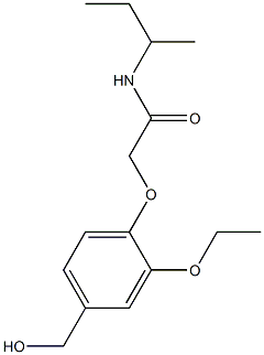 N-(butan-2-yl)-2-[2-ethoxy-4-(hydroxymethyl)phenoxy]acetamide Struktur