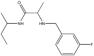 N-(butan-2-yl)-2-{[(3-fluorophenyl)methyl]amino}propanamide Struktur