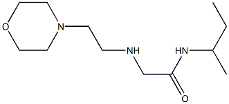 N-(butan-2-yl)-2-{[2-(morpholin-4-yl)ethyl]amino}acetamide Struktur