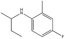 N-(butan-2-yl)-4-fluoro-2-methylaniline Struktur