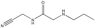 N-(cyanomethyl)-2-(propylamino)acetamide Struktur