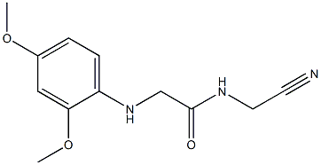 N-(cyanomethyl)-2-[(2,4-dimethoxyphenyl)amino]acetamide Struktur