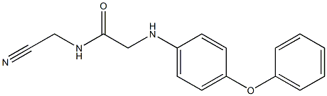 N-(cyanomethyl)-2-[(4-phenoxyphenyl)amino]acetamide Struktur