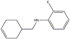 N-(cyclohex-3-en-1-ylmethyl)-2-fluoroaniline Struktur