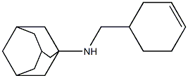 N-(cyclohex-3-en-1-ylmethyl)adamantan-1-amine Struktur