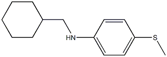 N-(cyclohexylmethyl)-4-(methylsulfanyl)aniline Struktur