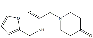 N-(furan-2-ylmethyl)-2-(4-oxopiperidin-1-yl)propanamide Struktur