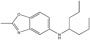 N-(heptan-4-yl)-2-methyl-1,3-benzoxazol-5-amine Struktur