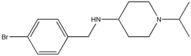 N-[(4-bromophenyl)methyl]-1-(propan-2-yl)piperidin-4-amine Struktur