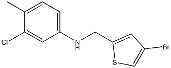 N-[(4-bromothiophen-2-yl)methyl]-3-chloro-4-methylaniline Struktur