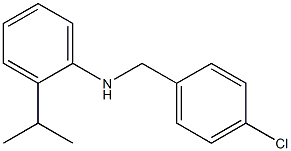 N-[(4-chlorophenyl)methyl]-2-(propan-2-yl)aniline Struktur