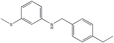 N-[(4-ethylphenyl)methyl]-3-(methylsulfanyl)aniline Struktur