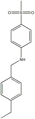 N-[(4-ethylphenyl)methyl]-4-methanesulfonylaniline Struktur