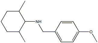 N-[(4-methoxyphenyl)methyl]-2,6-dimethylcyclohexan-1-amine Struktur