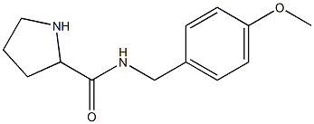 N-[(4-methoxyphenyl)methyl]pyrrolidine-2-carboxamide Struktur