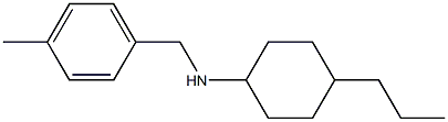 N-[(4-methylphenyl)methyl]-4-propylcyclohexan-1-amine Struktur