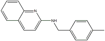 N-[(4-methylphenyl)methyl]quinolin-2-amine Struktur