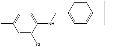 N-[(4-tert-butylphenyl)methyl]-2-chloro-4-methylaniline Struktur