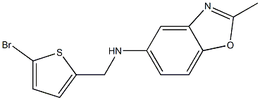 N-[(5-bromothiophen-2-yl)methyl]-2-methyl-1,3-benzoxazol-5-amine Struktur