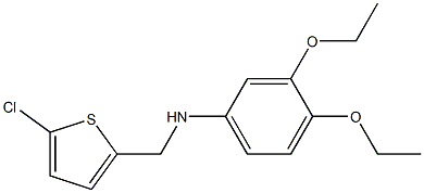 N-[(5-chlorothiophen-2-yl)methyl]-3,4-diethoxyaniline Struktur