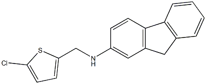 N-[(5-chlorothiophen-2-yl)methyl]-9H-fluoren-2-amine Struktur