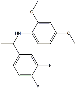 N-[1-(3,4-difluorophenyl)ethyl]-2,4-dimethoxyaniline Struktur