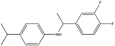 N-[1-(3,4-difluorophenyl)ethyl]-4-(propan-2-yl)aniline Struktur