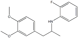 N-[1-(3,4-dimethoxyphenyl)propan-2-yl]-2-fluoroaniline Struktur