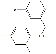 N-[1-(3-bromophenyl)ethyl]-2,4-dimethylaniline Struktur