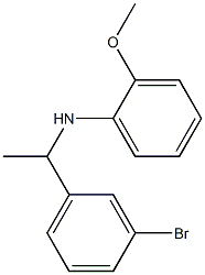 N-[1-(3-bromophenyl)ethyl]-2-methoxyaniline Struktur