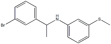 N-[1-(3-bromophenyl)ethyl]-3-(methylsulfanyl)aniline Struktur