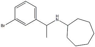 N-[1-(3-bromophenyl)ethyl]cycloheptanamine Struktur