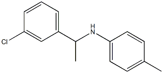 N-[1-(3-chlorophenyl)ethyl]-4-methylaniline Struktur