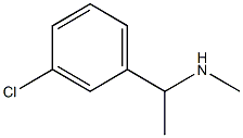 N-[1-(3-chlorophenyl)ethyl]-N-methylamine Struktur