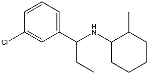 N-[1-(3-chlorophenyl)propyl]-2-methylcyclohexan-1-amine Struktur