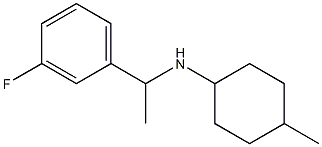 N-[1-(3-fluorophenyl)ethyl]-4-methylcyclohexan-1-amine Struktur