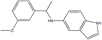 N-[1-(3-methoxyphenyl)ethyl]-1H-indol-5-amine Struktur