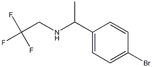 N-[1-(4-bromophenyl)ethyl]-N-(2,2,2-trifluoroethyl)amine Struktur